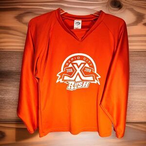 Rapid City RUSH Minor Hockey,2018 10th season Orange Special Jersey #7  Youth S